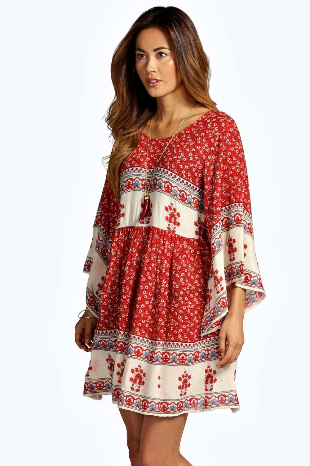 boohoo smock dress