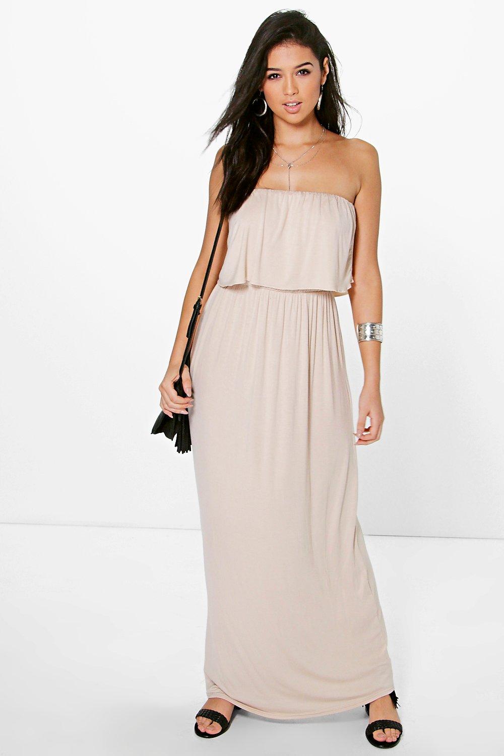 bandeau top maxi dress