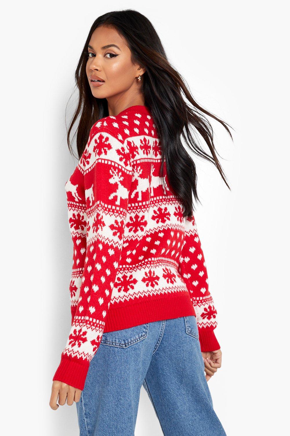 Boohoo Womens Christmas Jumper Sweater Xmas Gift In Multi Colours ...