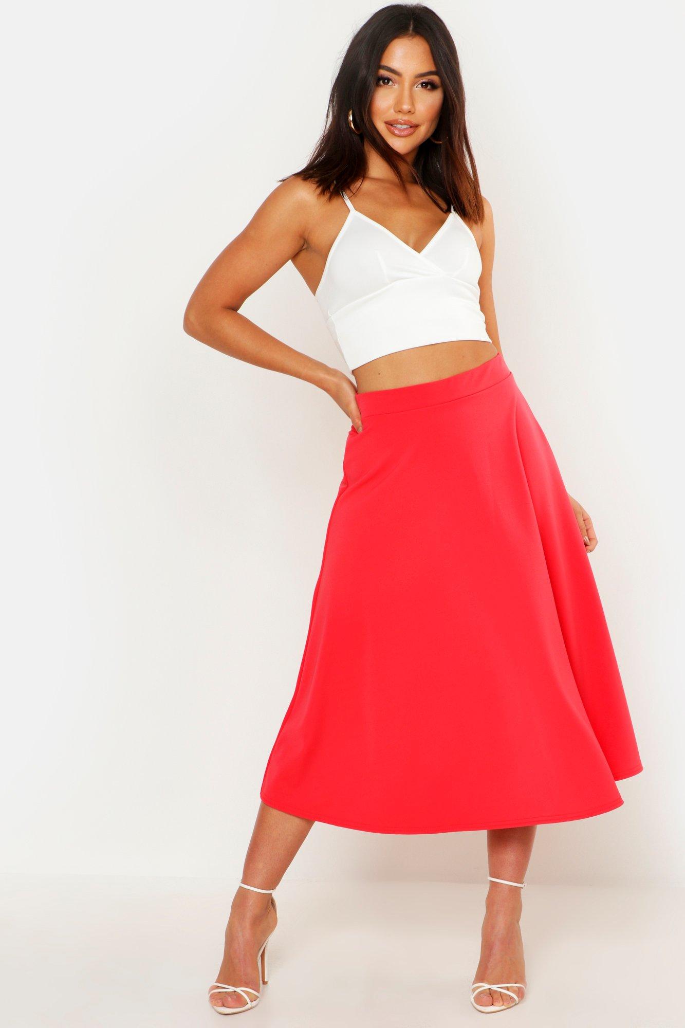 full circle midi skirt