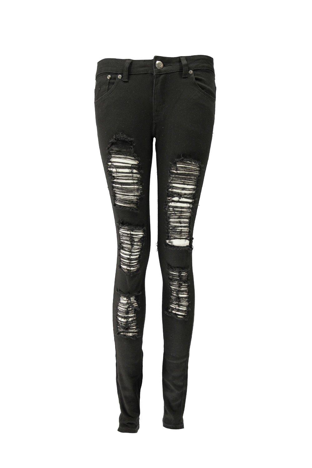 Boohoo Womens Jenny Ripped Skinny Jeans | eBay