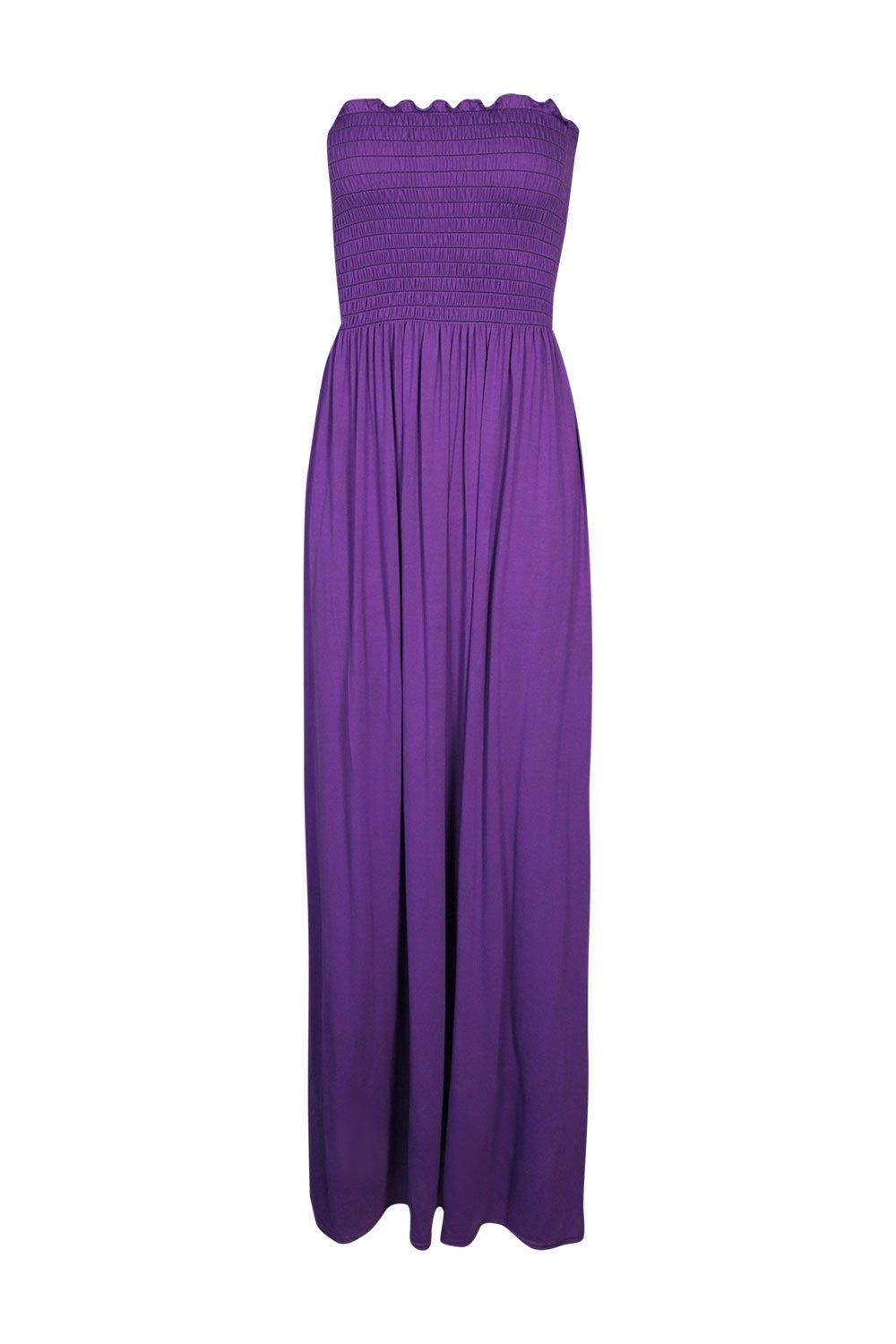 Shelley Shirred Bandeau Maxi Dress