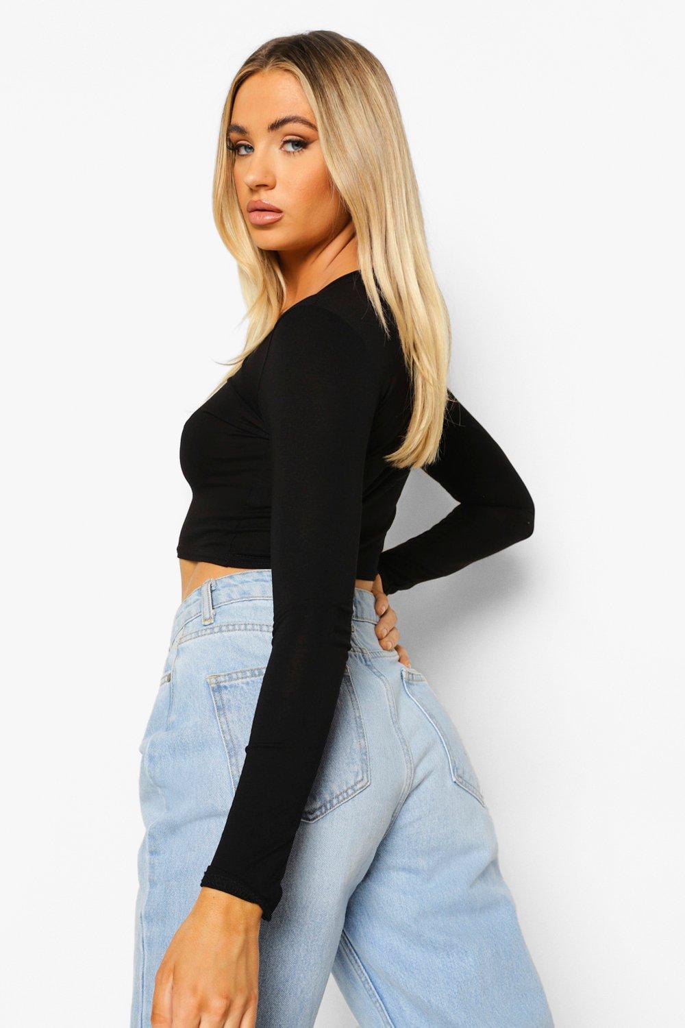 long sleeve crop too