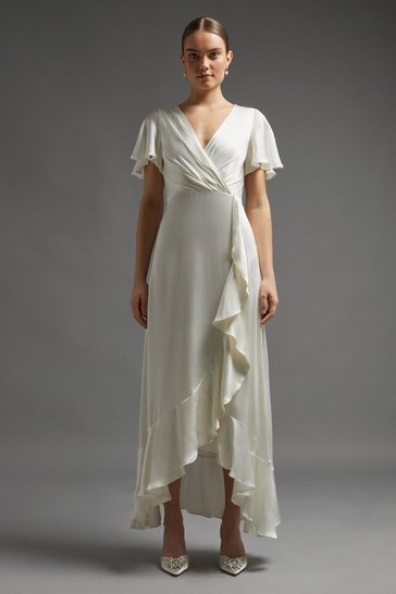 Coast – Plus Size Embroidered Midi Dress Robes de mariée courtes The Wedding Explorer