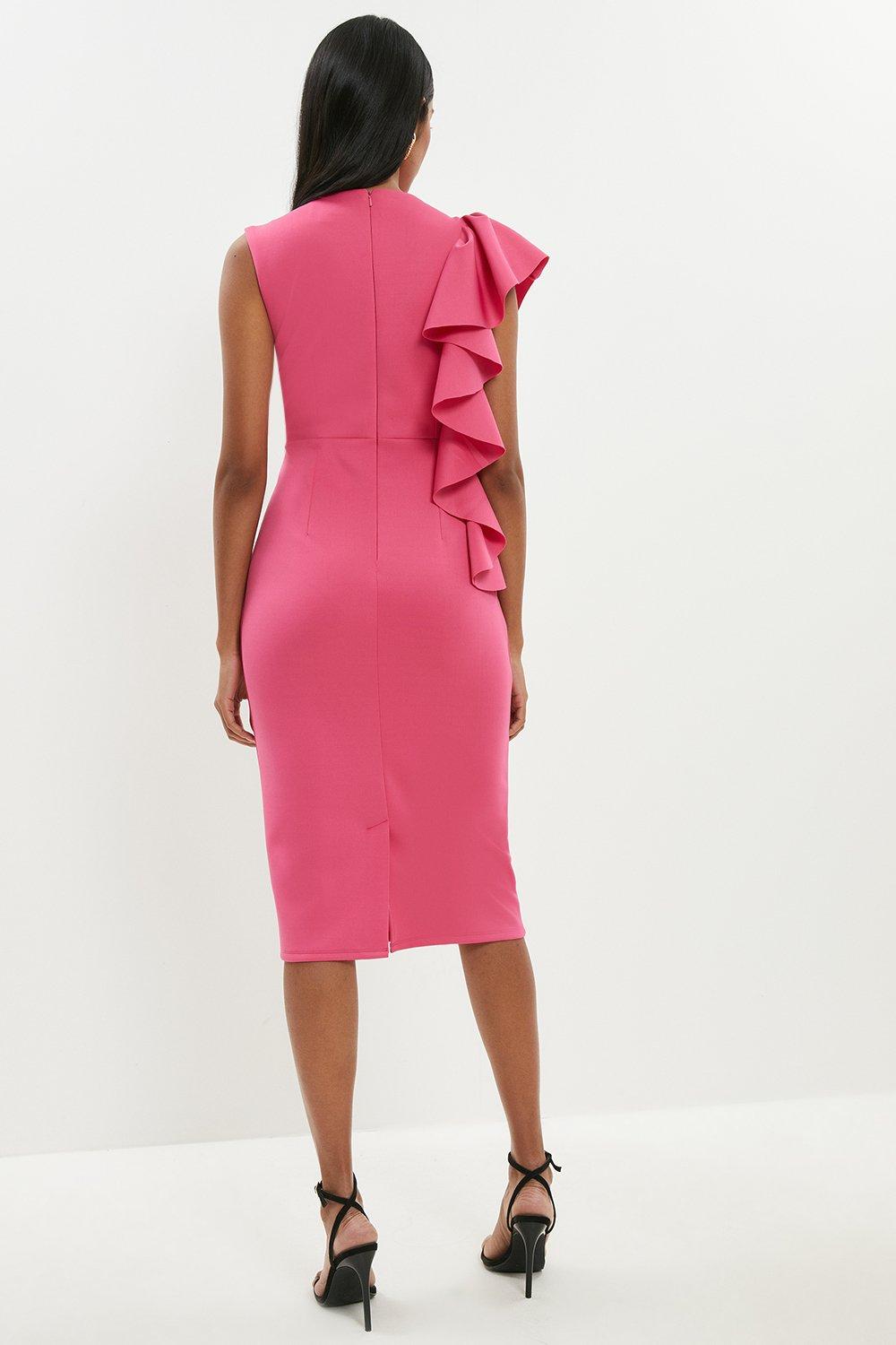 hot pink frill dress