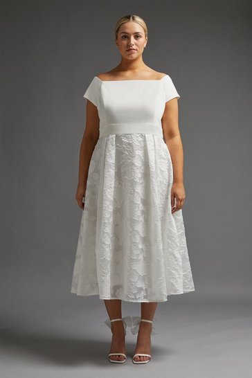 Coast – Cowl Neck Midi Dress Robes de mariée courtes The Wedding Explorer