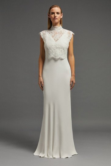 Coast – Bardot Maxi Dress And Overlay Skirt Set Robes de mariée à moins de 200 euros COAST