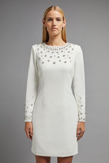 Coast – Premium Feather Bardot Maxi Dress Robes de mariée à moins de 500 euros COAST