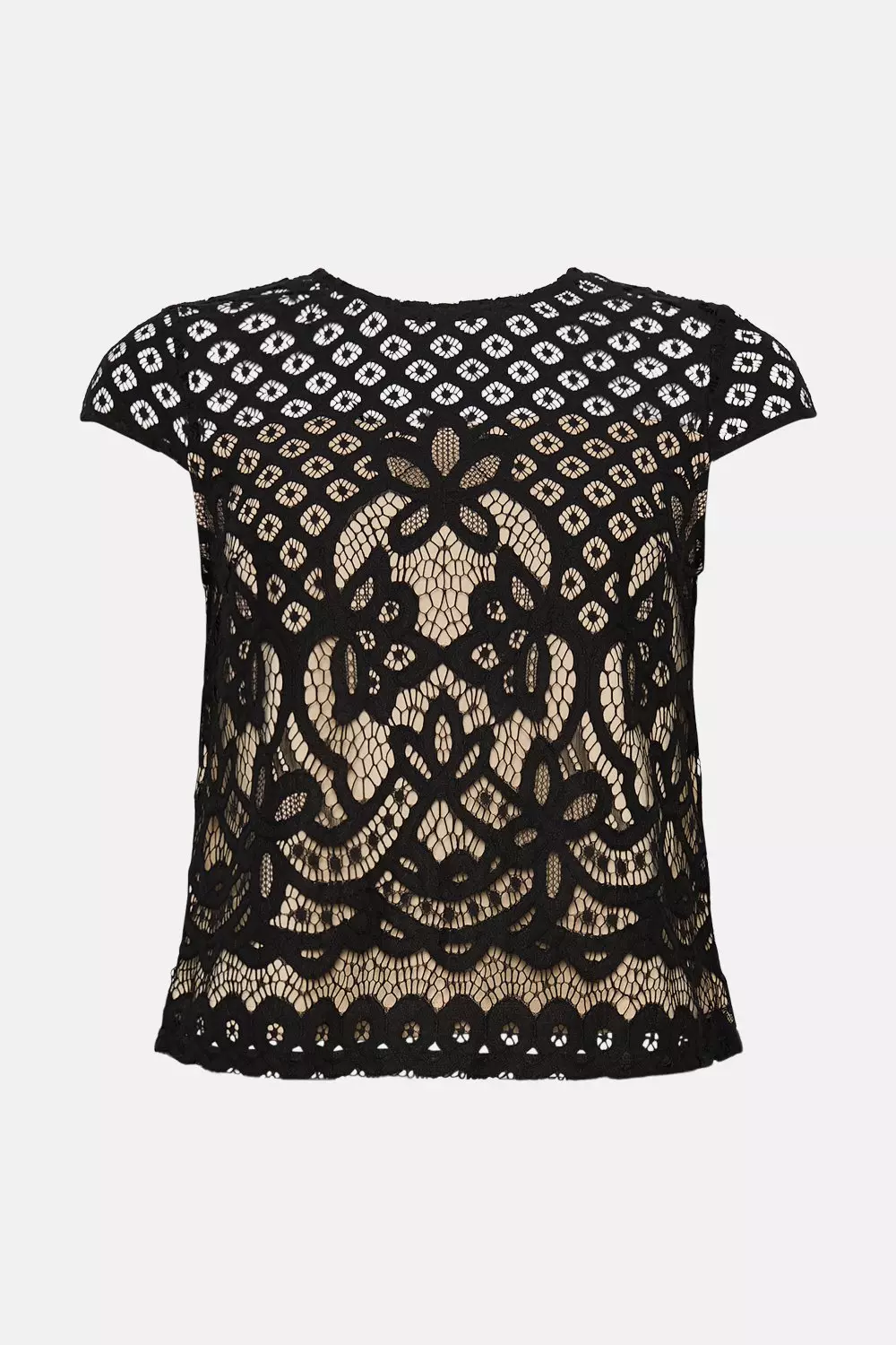 cap sleeve lace top