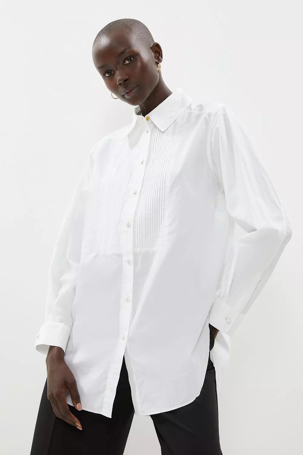 Pintuck Detail Poplin Shirt | Coast