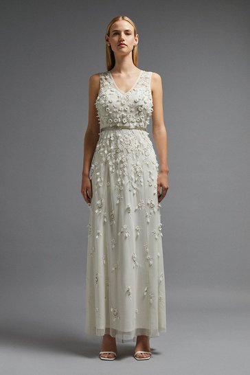 Coast – Premium Halterneck Fishtail Maxi Bow Dress Robes de mariée The Wedding Explorer
