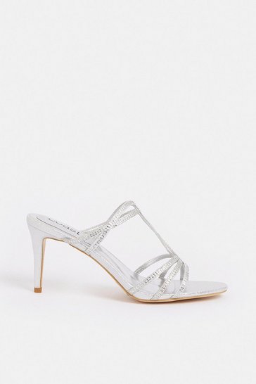 Coast – Embellished Trim Bow Ankle Tie Shoe Escarpins mariage COAST