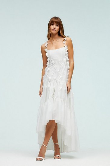 Coast – Lace Bardot Maxi Dress With Train Robes de mariée The Wedding Explorer