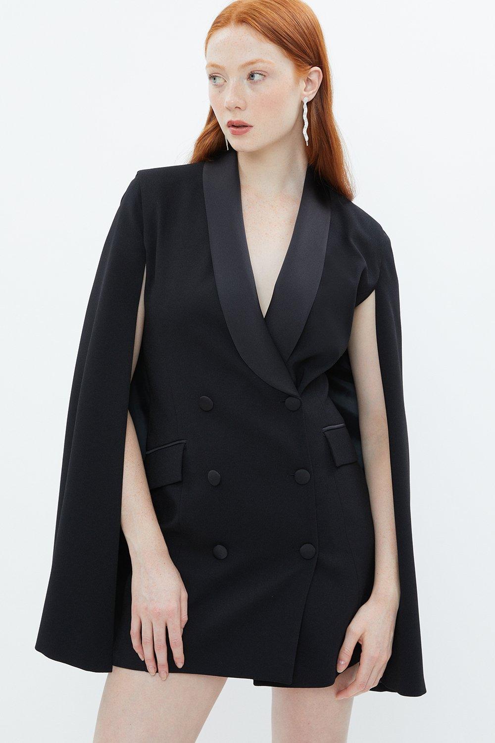 cape blazer dress