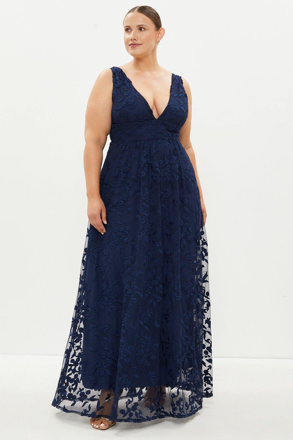 v neck maxi dress plus size