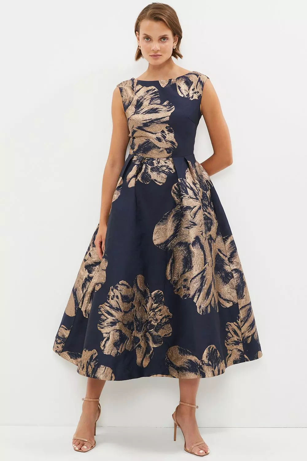 jacquard dress midi