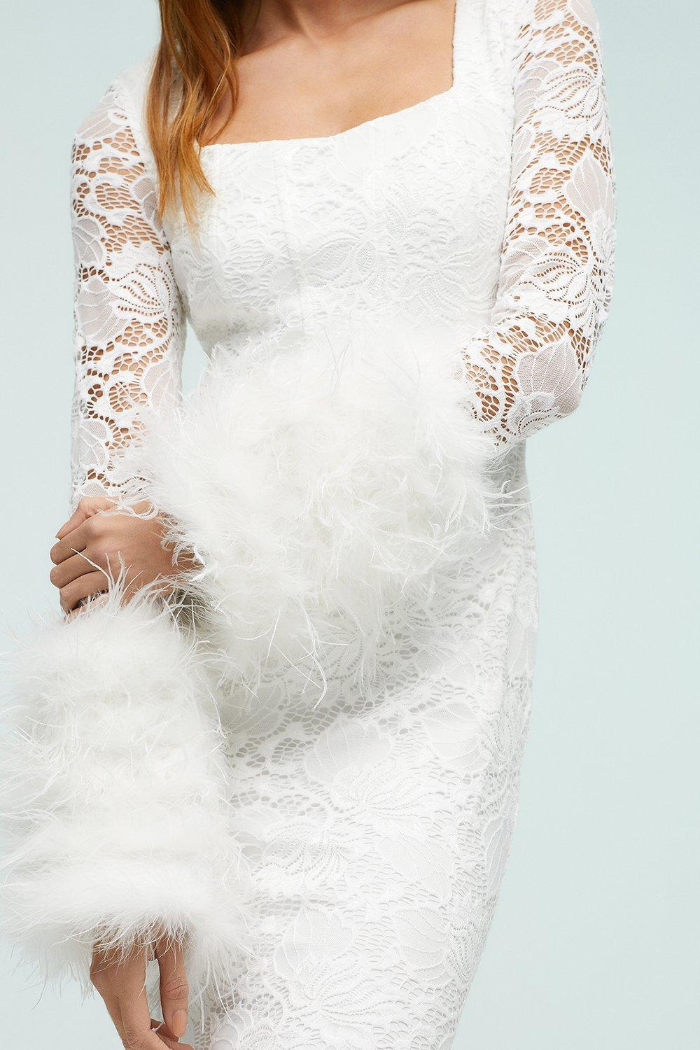 Feather Sleeves - Ivory