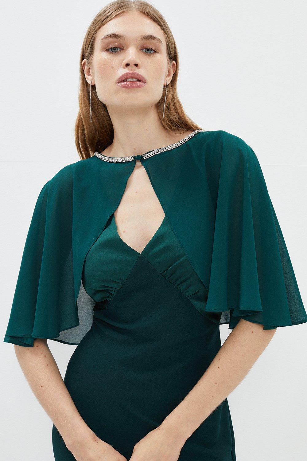 green bolero jacket