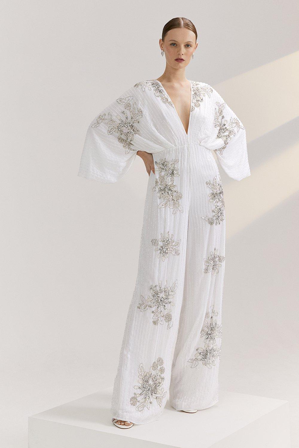 RSN Inspired Kimono Jumpsuit - Ivory