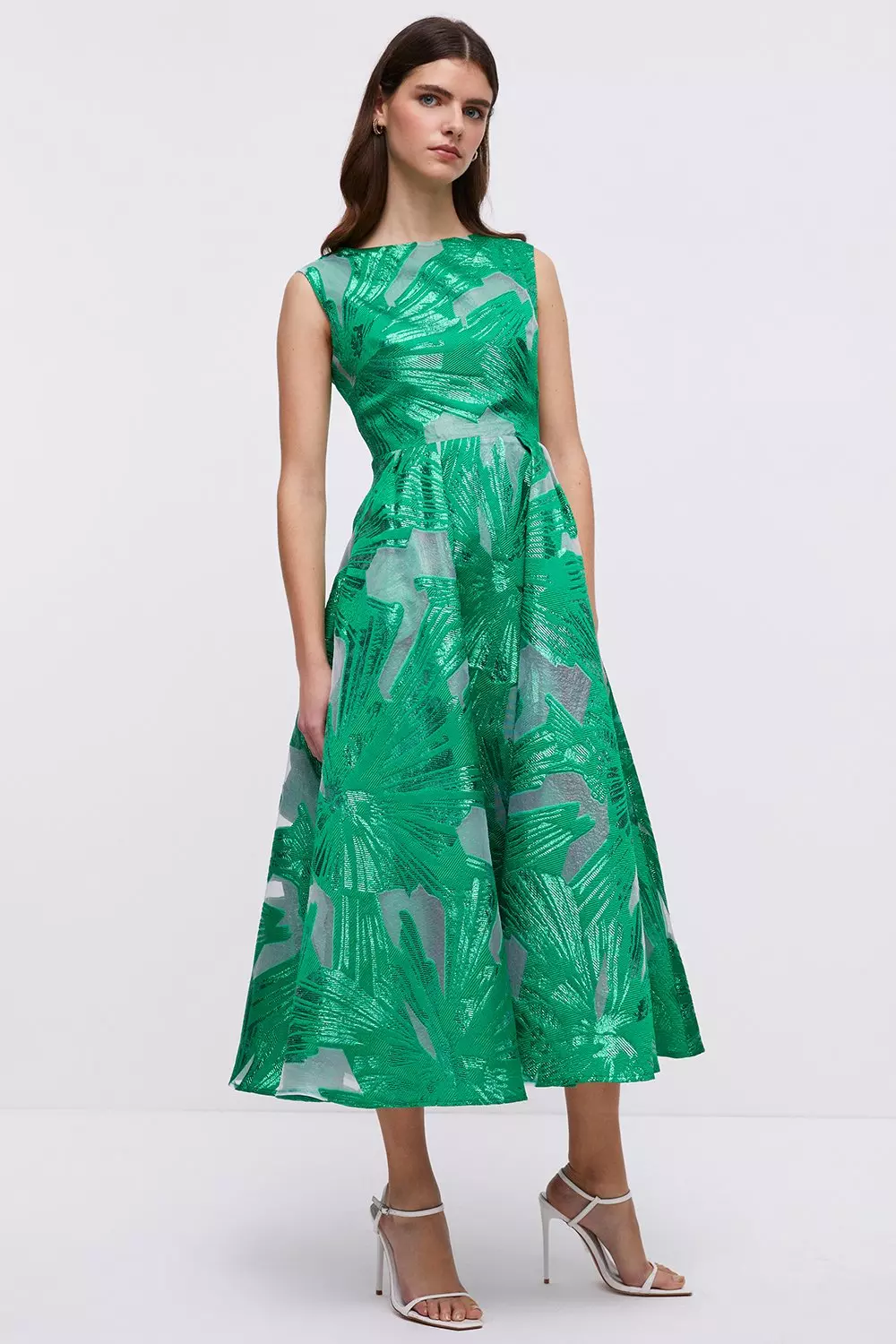 jacquard dress midi