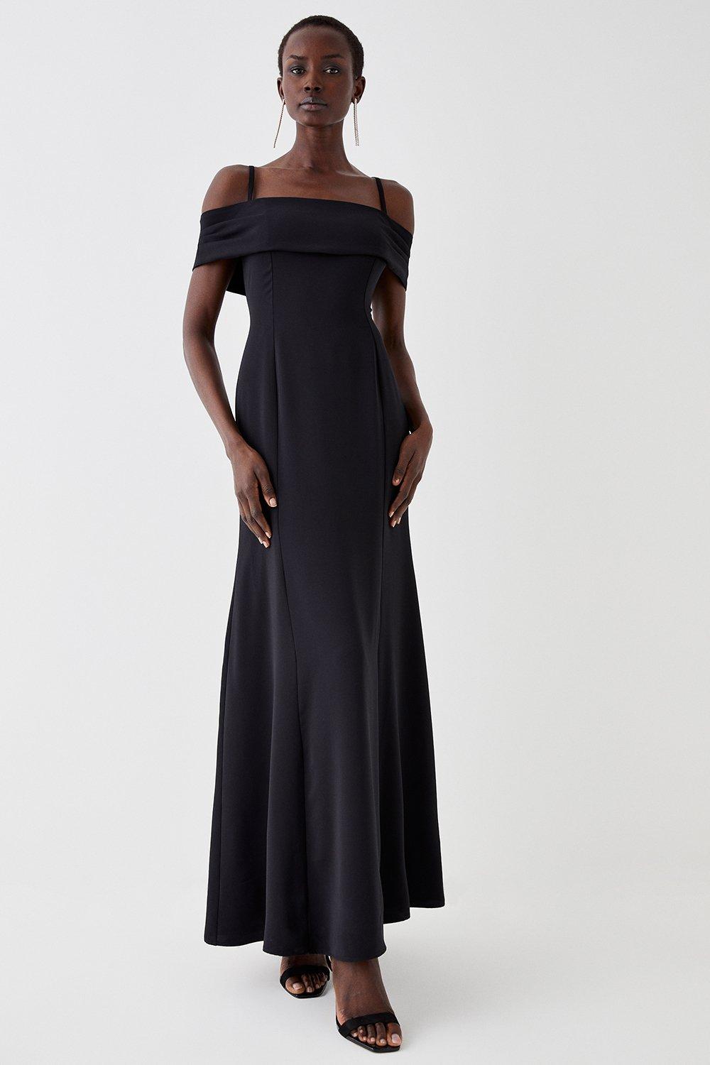 Bardot Maxi Dress - Black