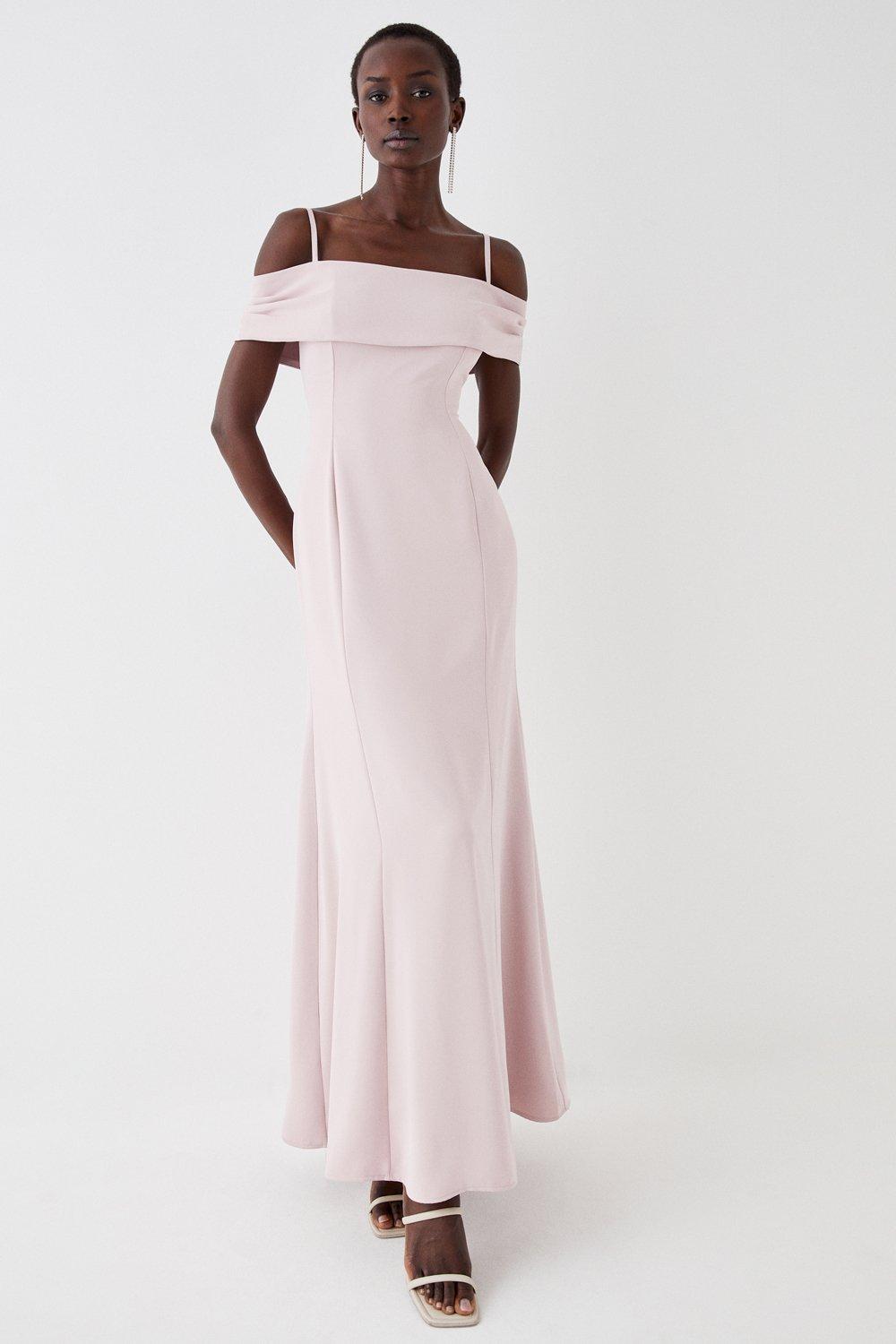 Bardot Maxi Dress - Pink