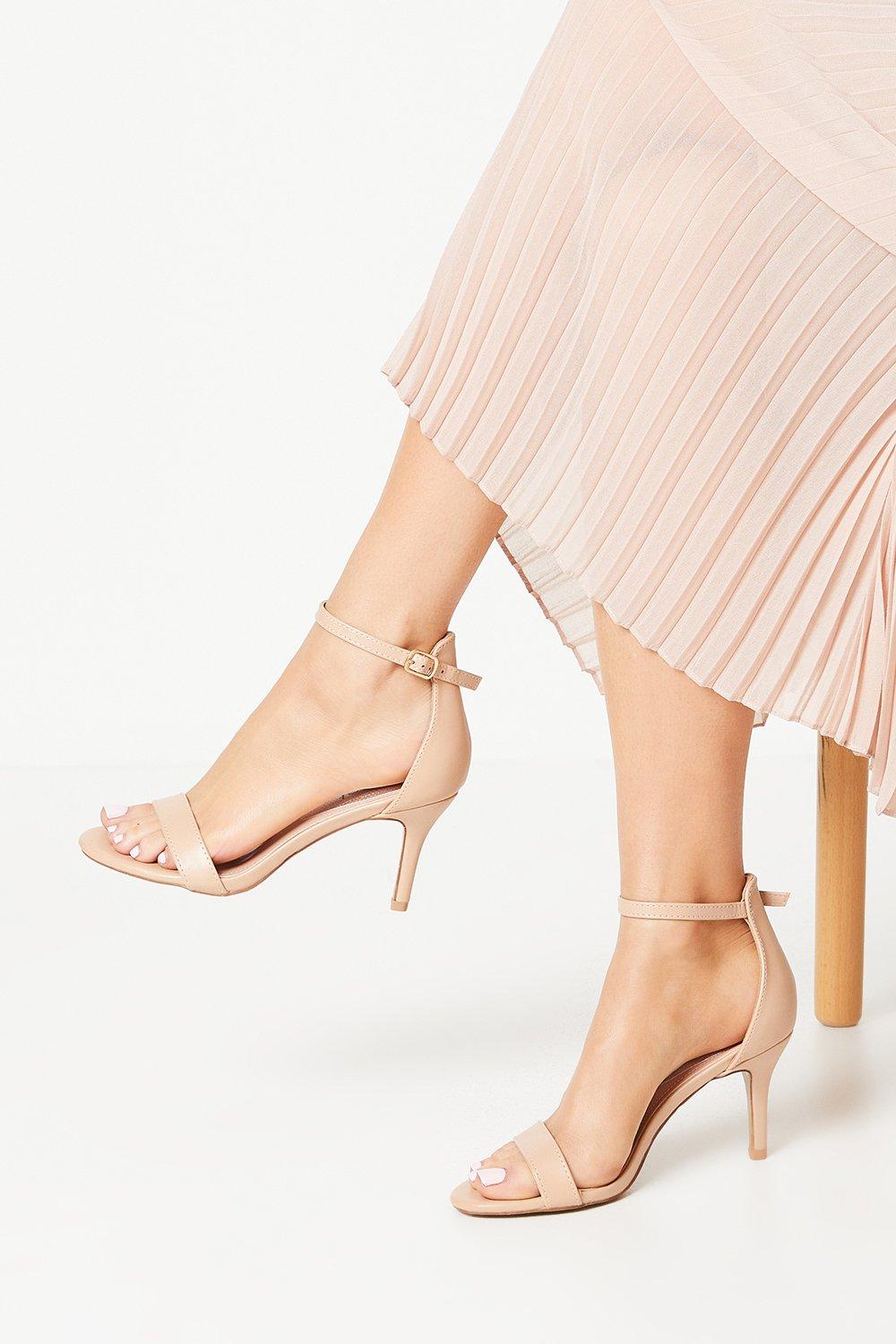 Trinnie Barely There Stiletto Heeled Sandals - Pink