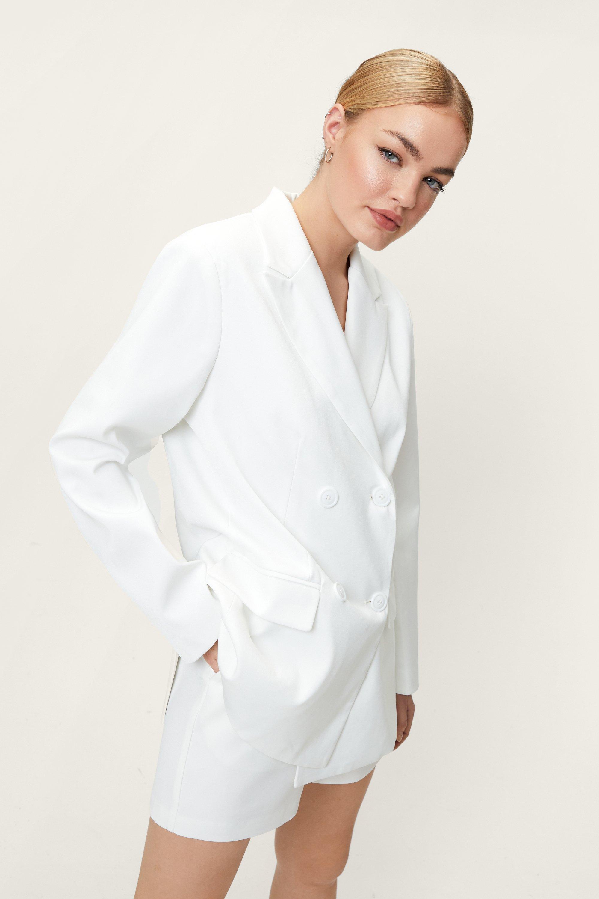 Blazer De Tailleur - Blanc - 32, Blanc