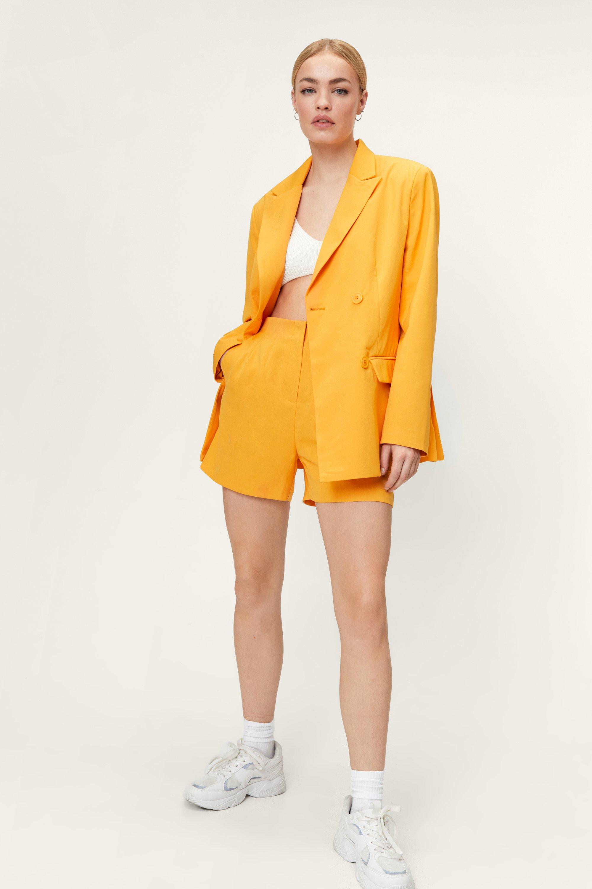 Blazer De Tailleur - Orange - 36, Orange