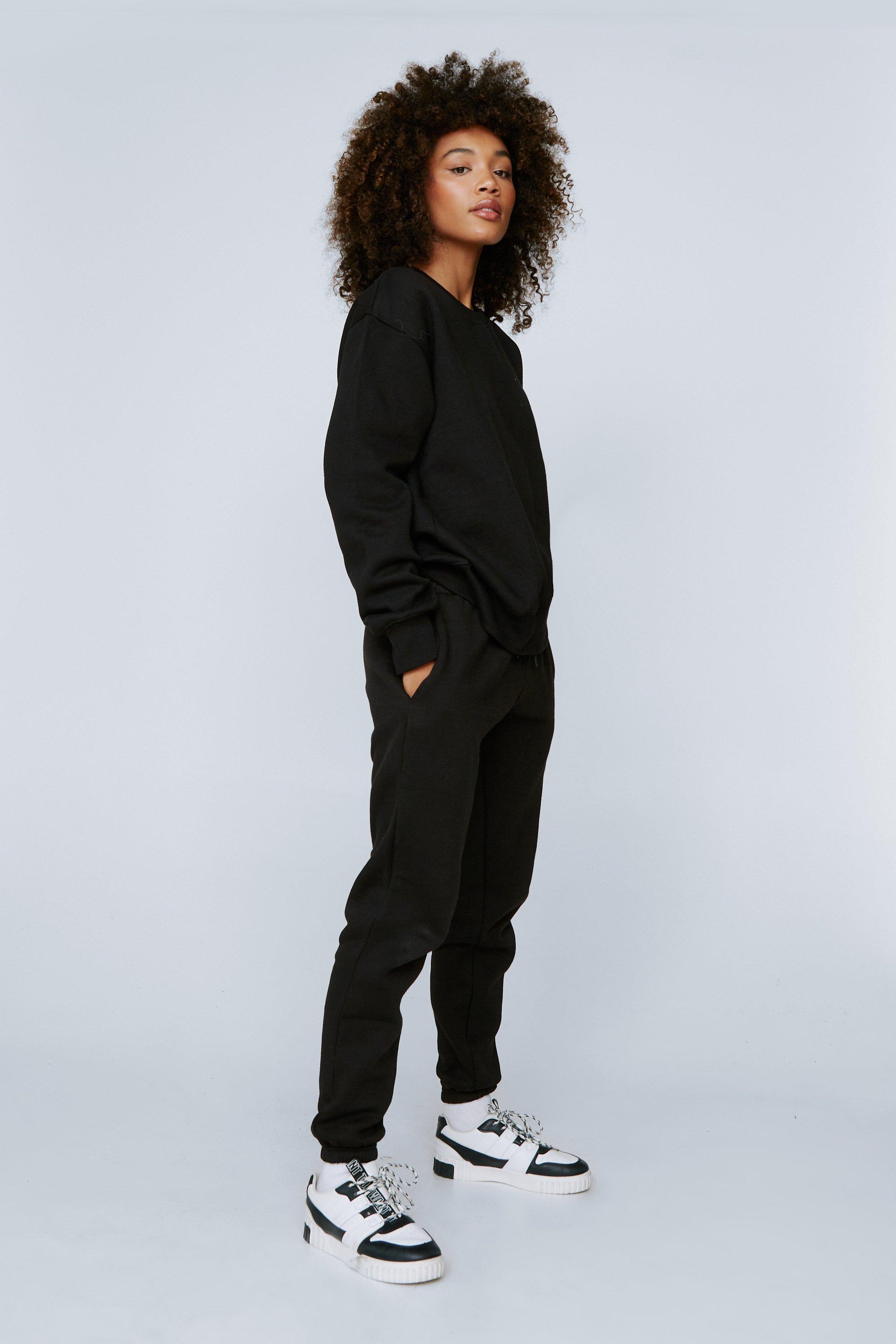 Ensemble De Survêtement Pantalon Et Sweat-Shirt - Noir - M, Noir