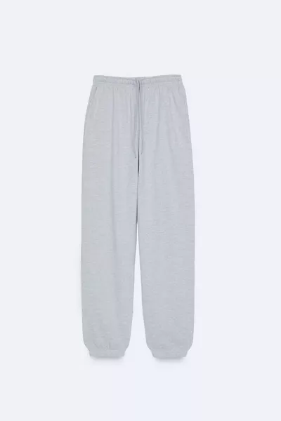 High Waisted Loose Fit Cuffed Joggers