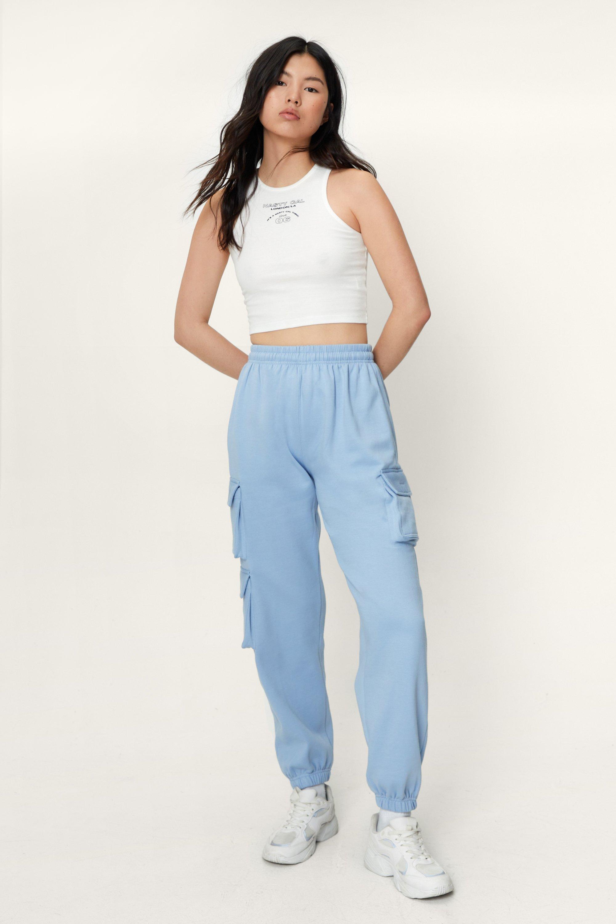 Jogging Cargo À Trois Poches - Bleu - S, Bleu