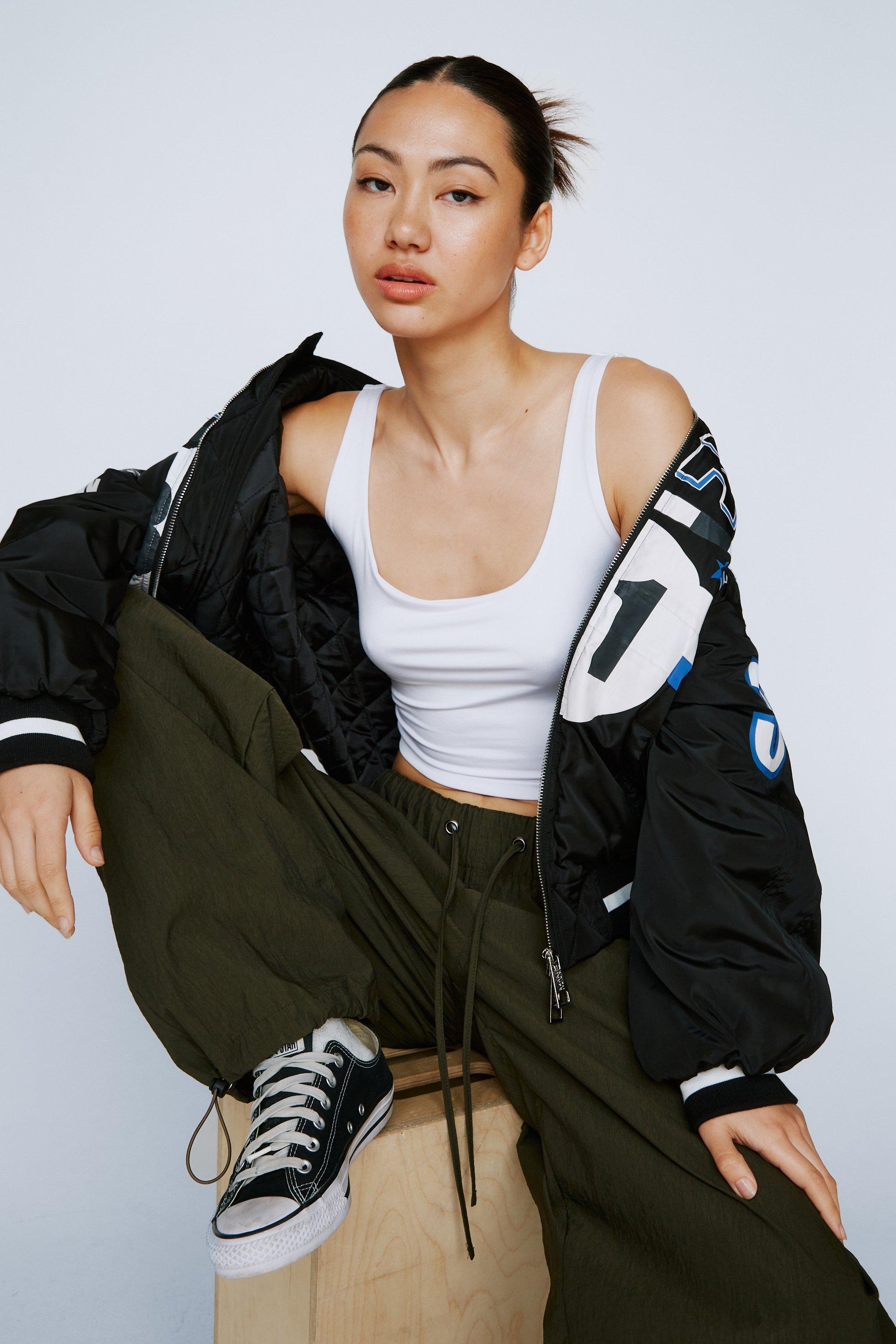 Crop Top Moulant À Encolure Dégagée - 34 - Nasty Gal - Modalova