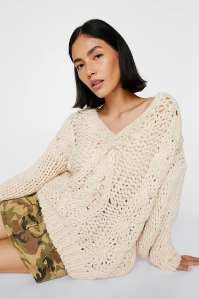 Premium Cable Knit Oversized Jumper