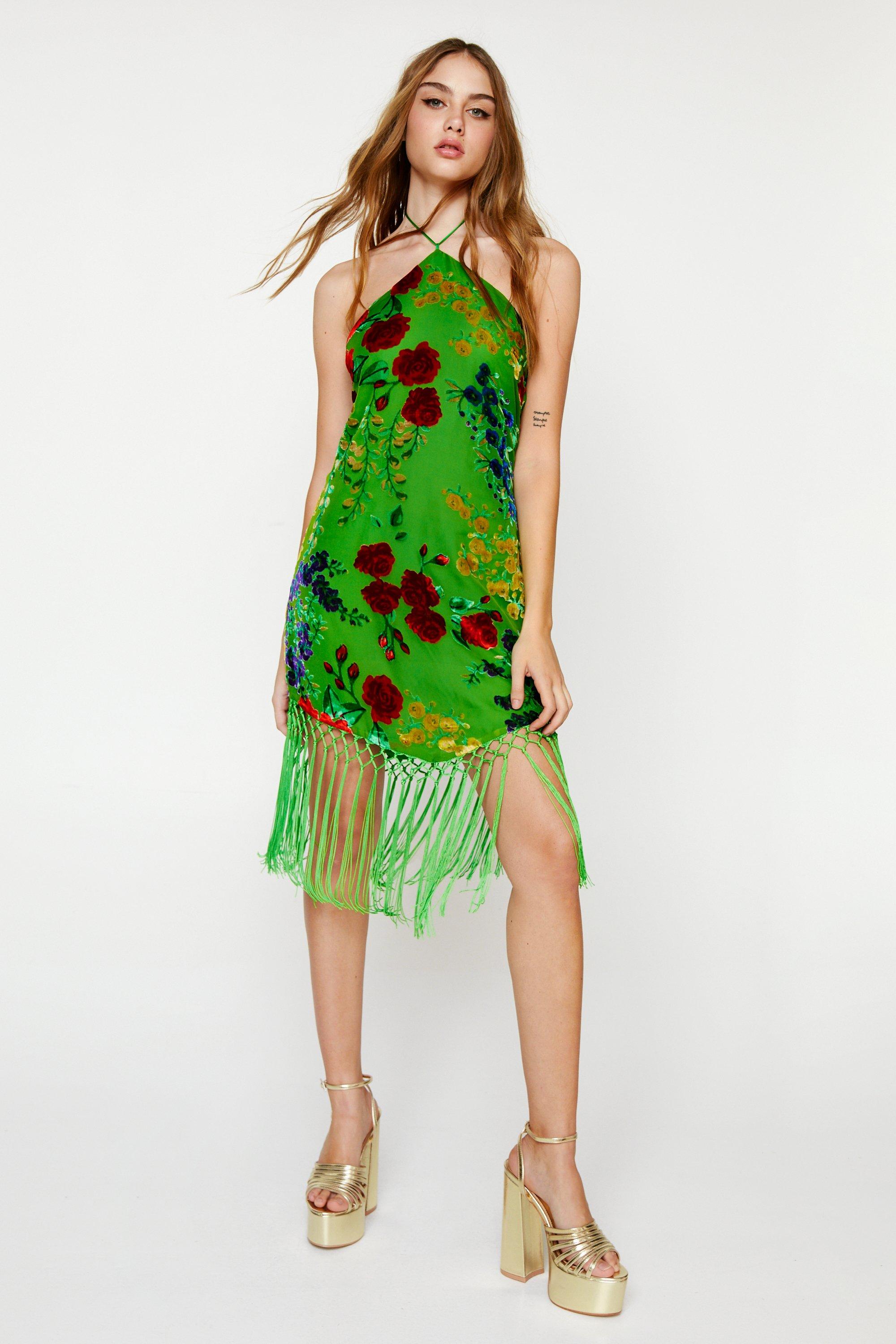Dressing Gown Fleurie Dos Nu - 32 - Nasty Gal - Modalova