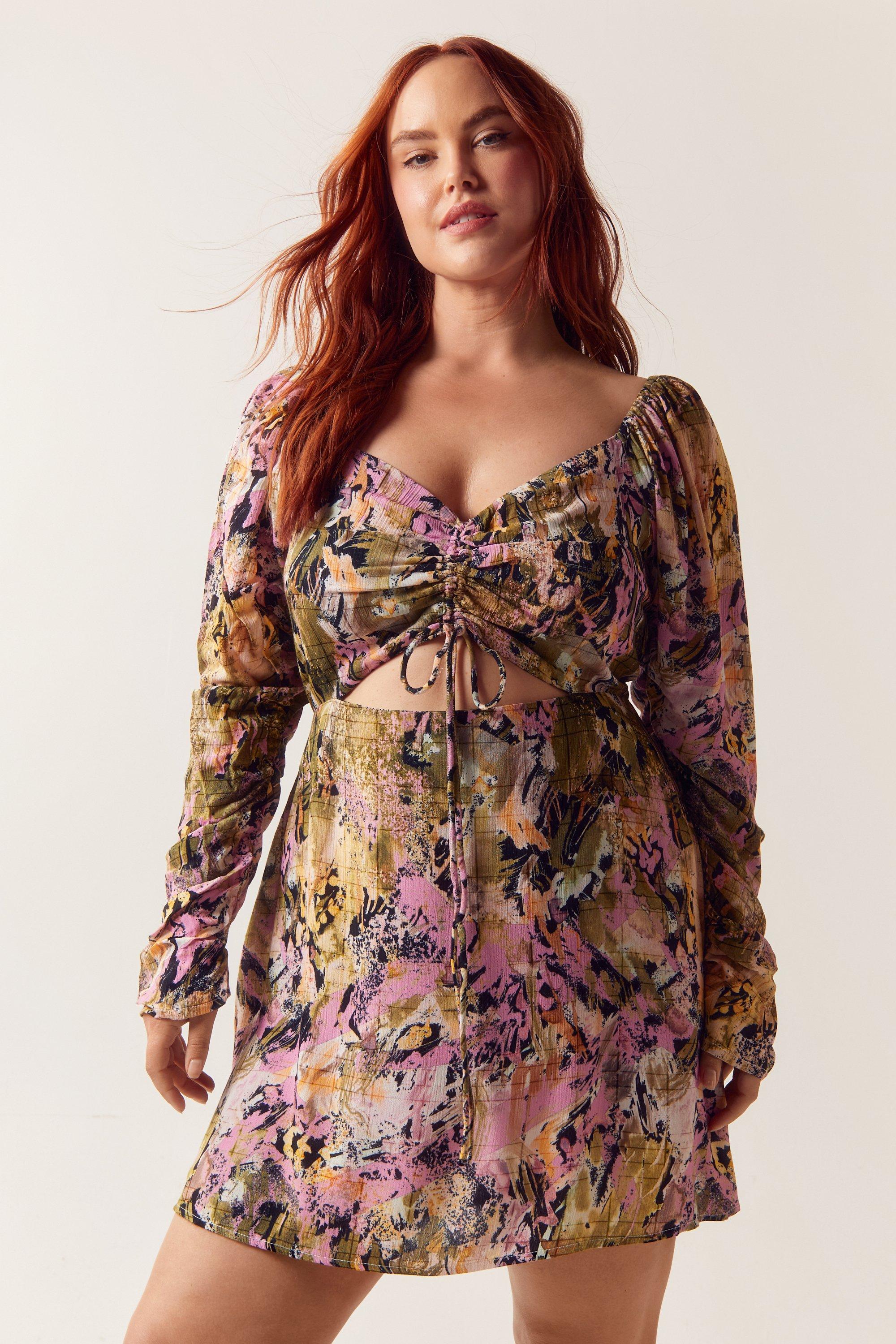 Grande Taille - Dressing Gown Patineuse Camouflage Animal - 54 - Nasty Gal - Modalova