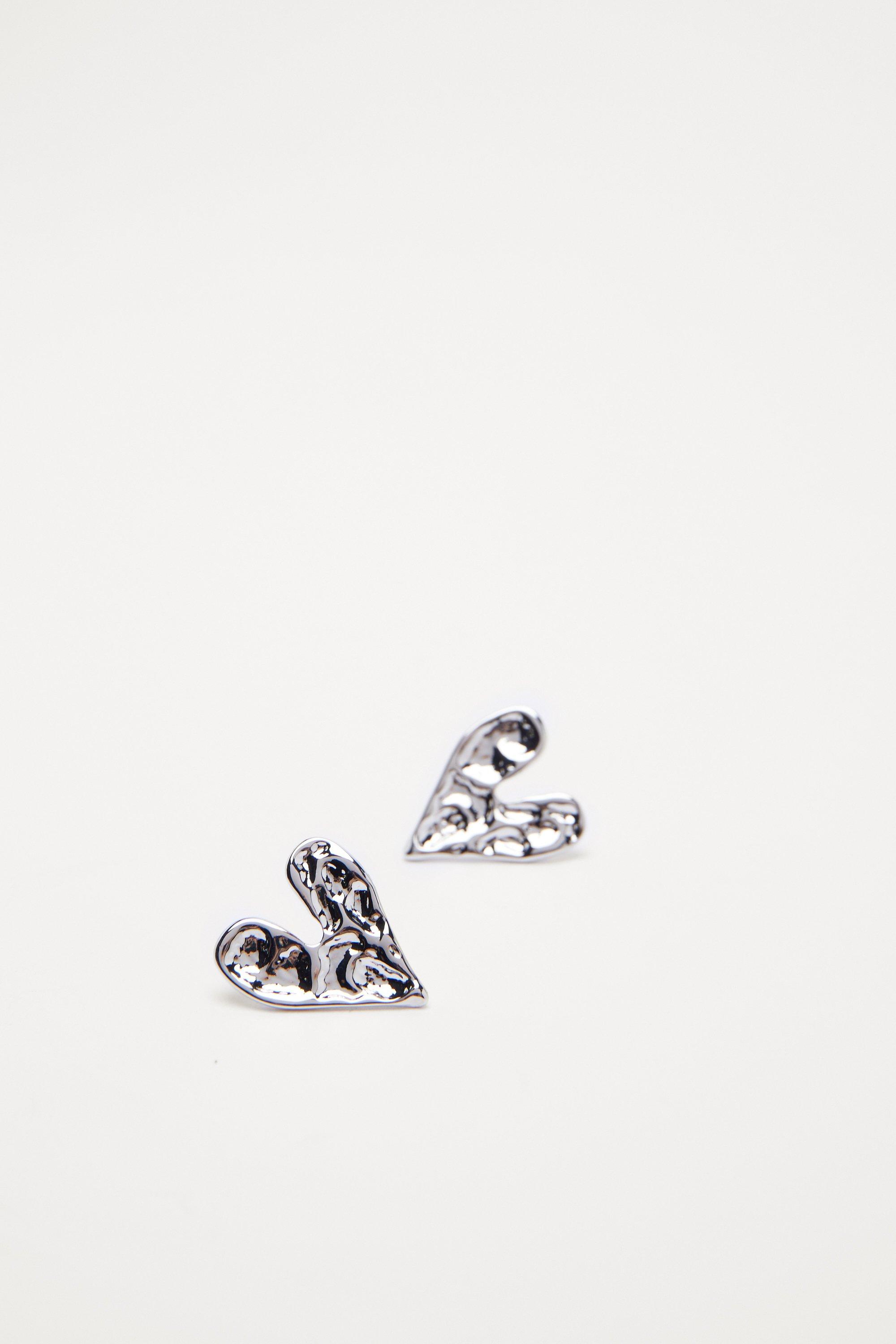 Hammered Heart Earrings - One Size - Nasty Gal - Modalova
