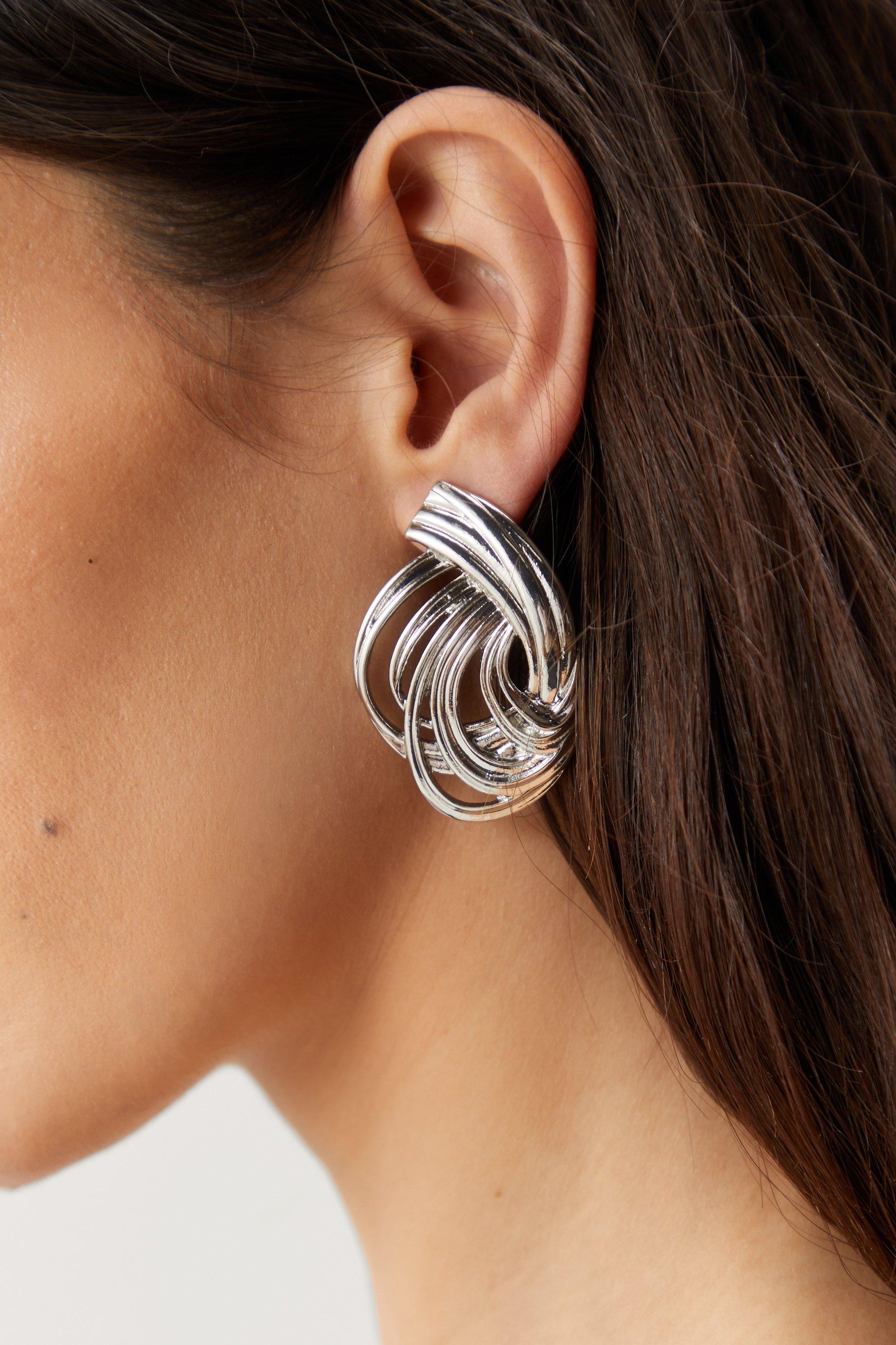 Twist Circle Earrings - One Size - Nasty Gal - Modalova