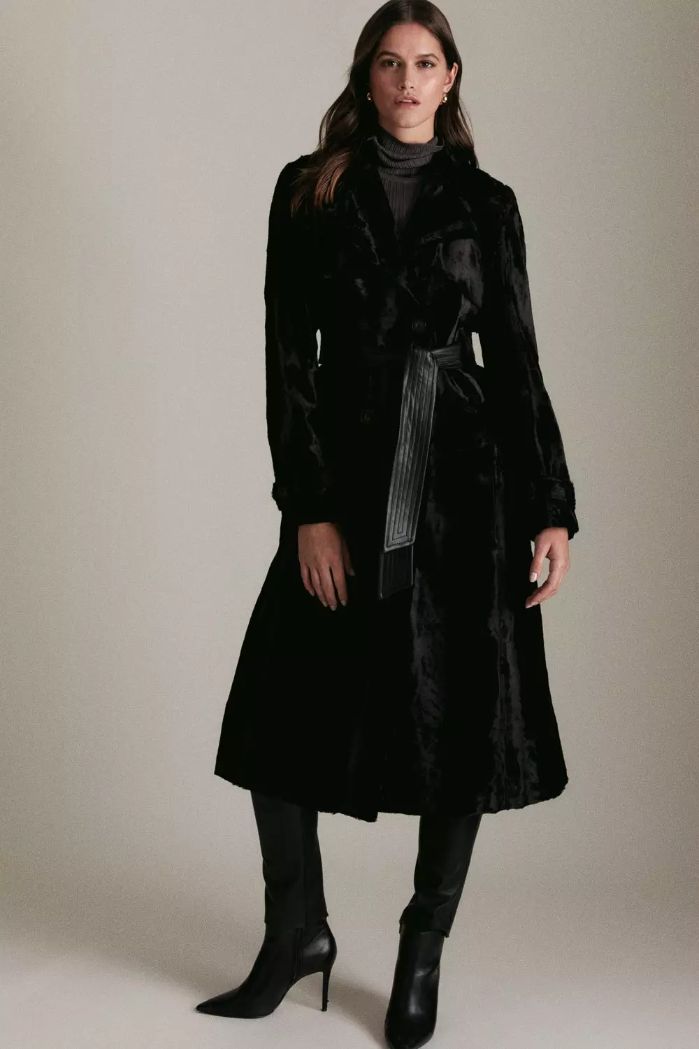 Karen millen hot sale wrap coat