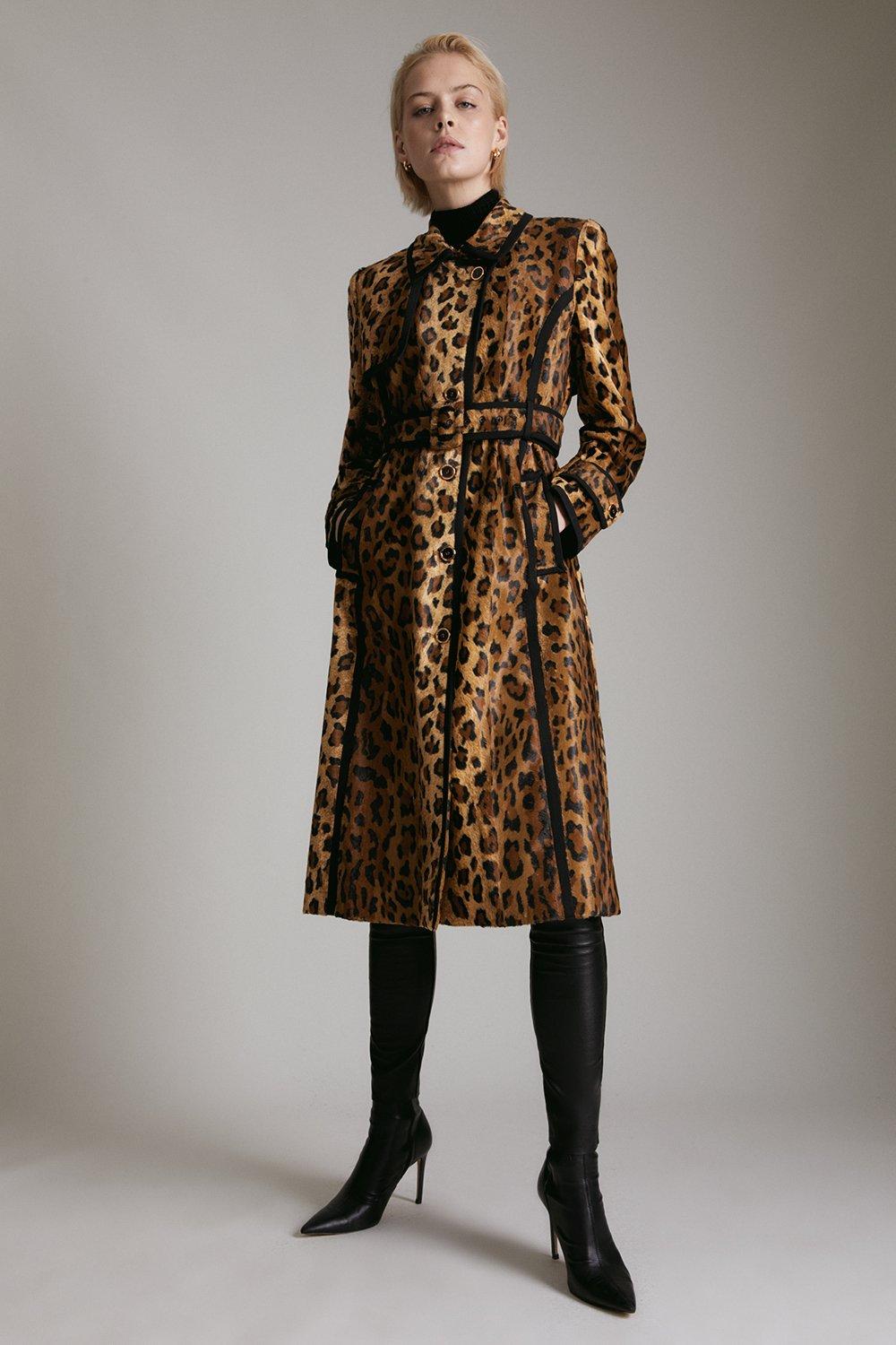 Modern Leopard Brocade Dress