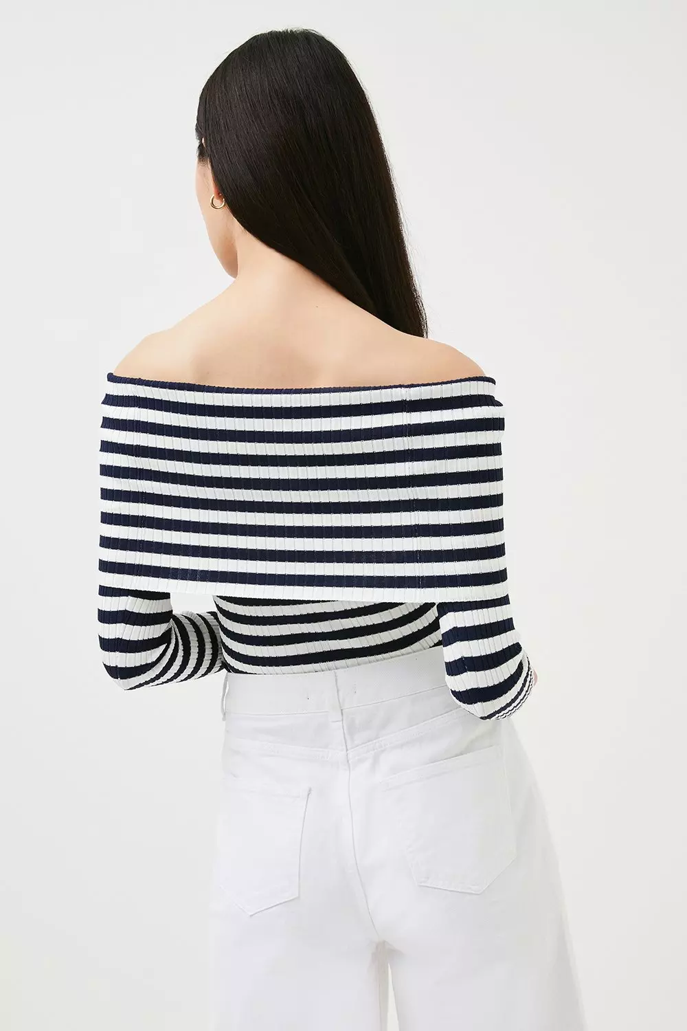 Chunky Stripes Knit Top - Ready-to-Wear 1ABCN5