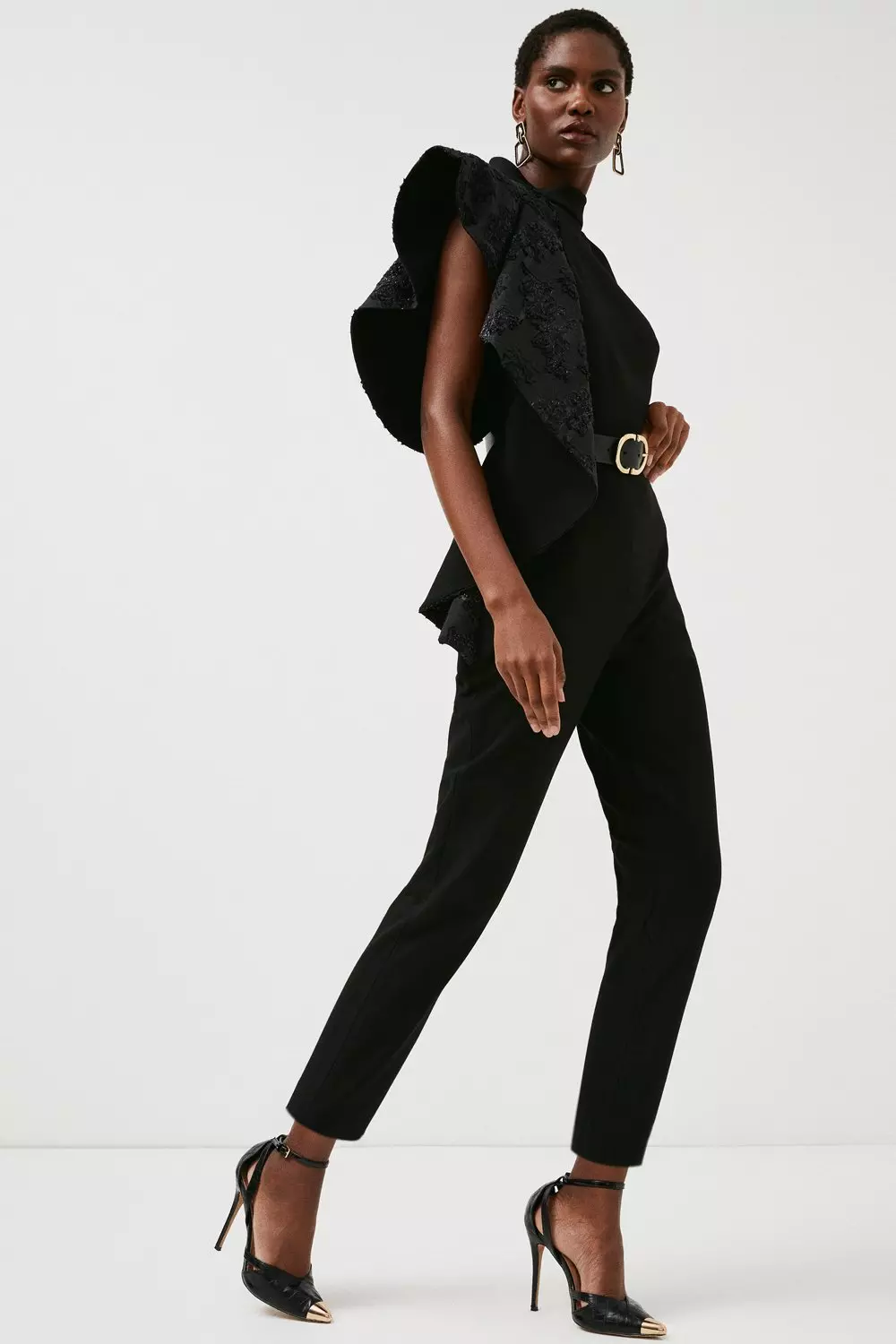 Karen millen black store jumpsuit