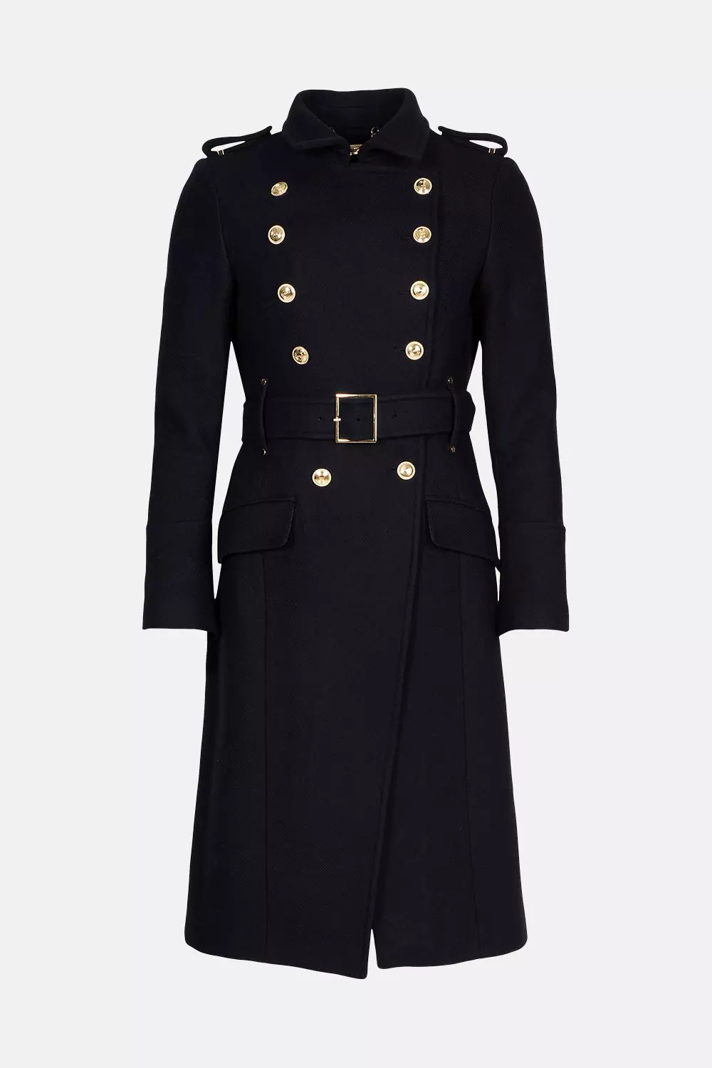 Lydia Millen Italian Wool Blend Military Coat | Karen Millen