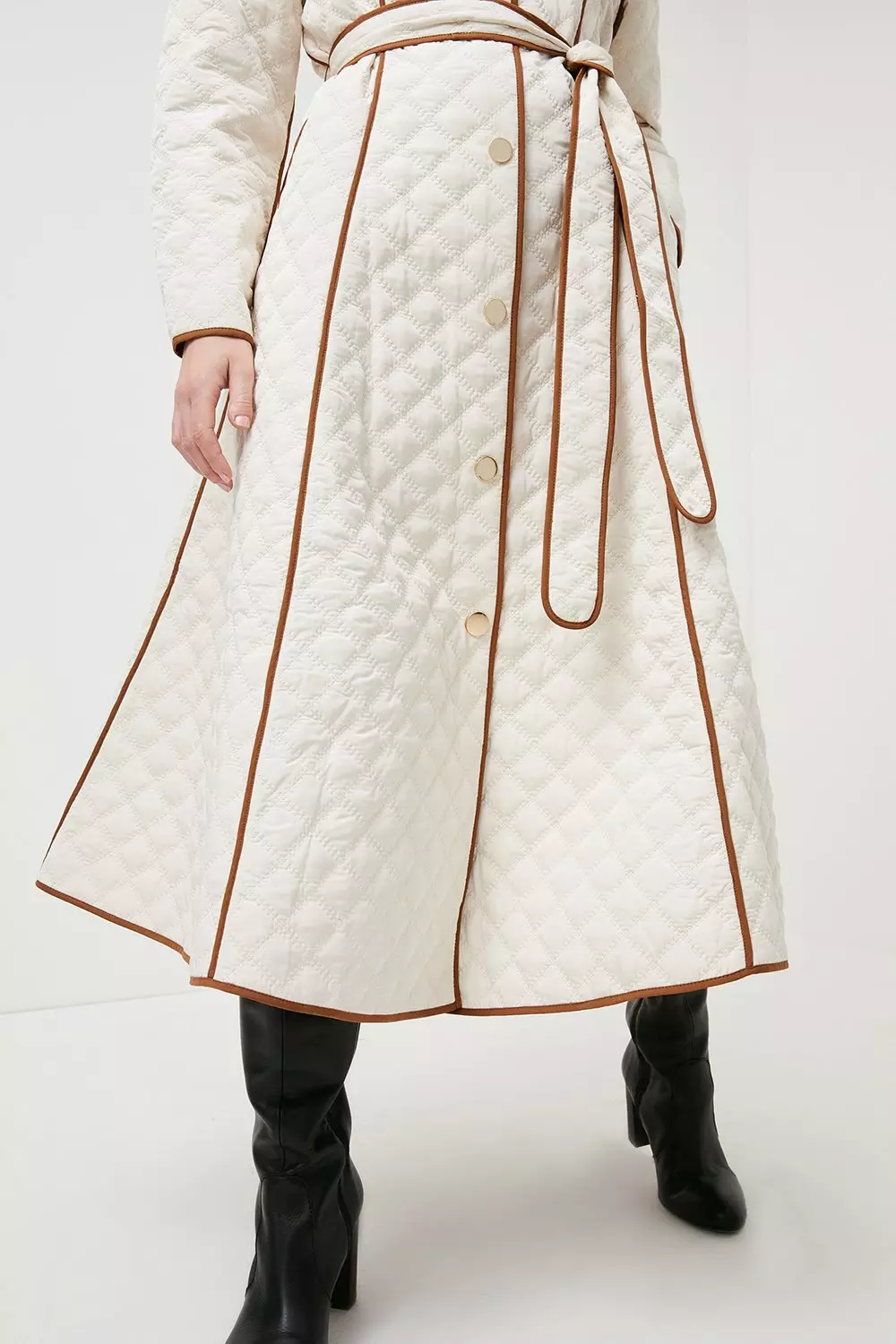 Full skirt maxi clearance coat