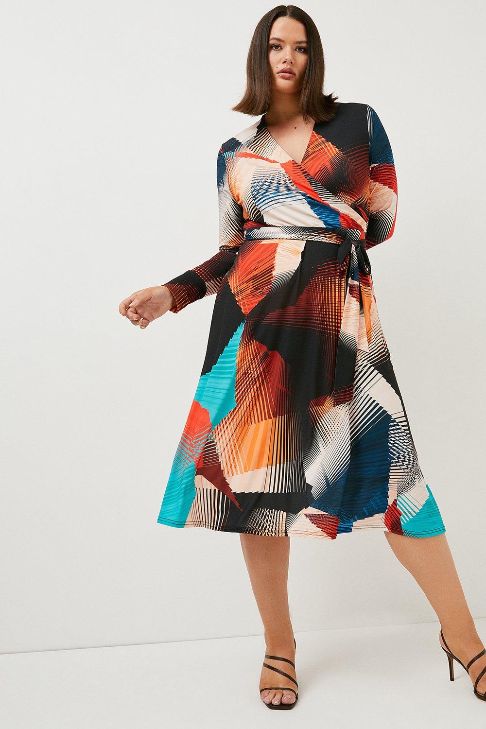 jersey wrap dress plus size