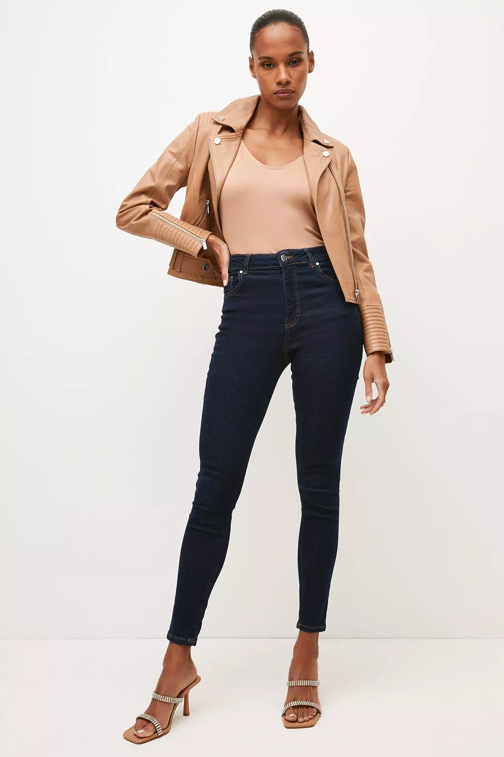 Karen millen best sale high waisted jeans