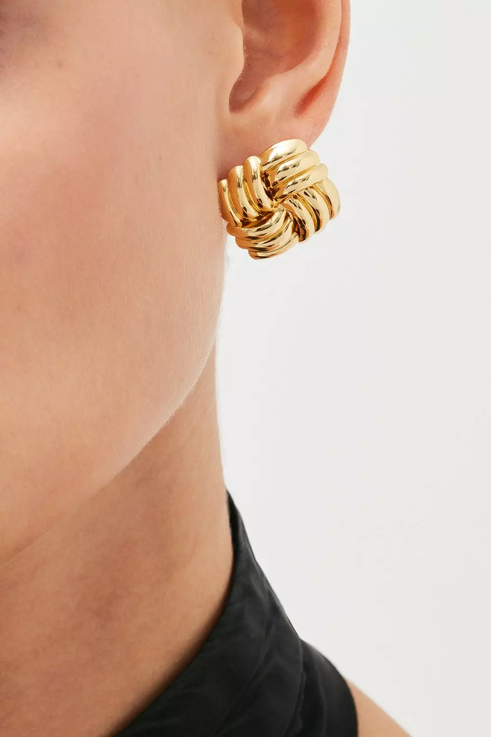 Gold Drop Ear Cuff Earrings | Karen Millen