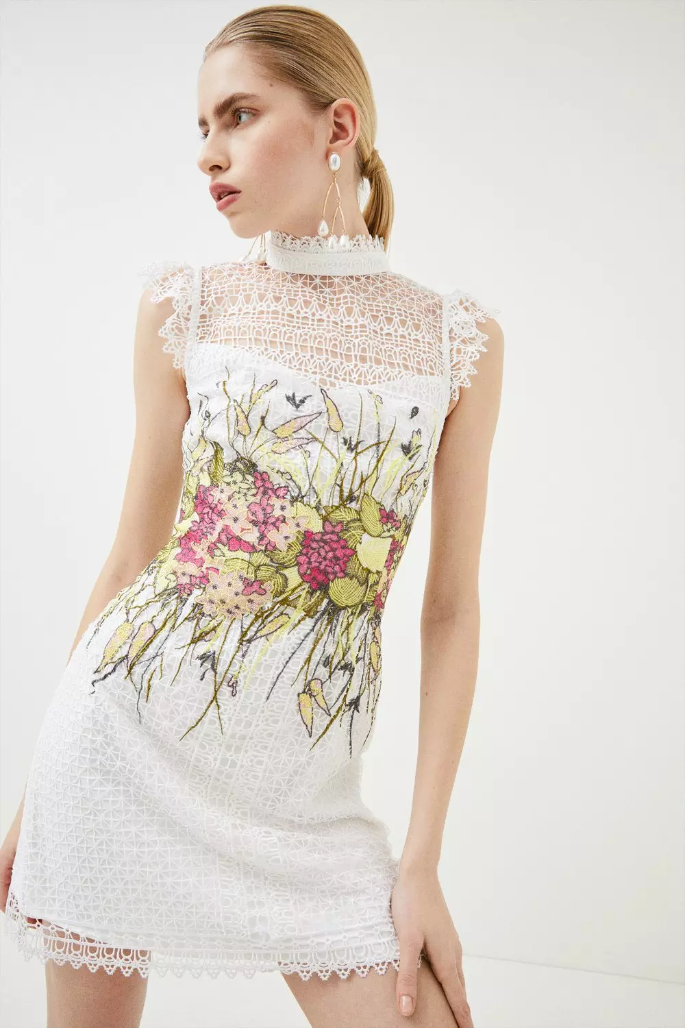 Karen millen 2025 floral lace dress