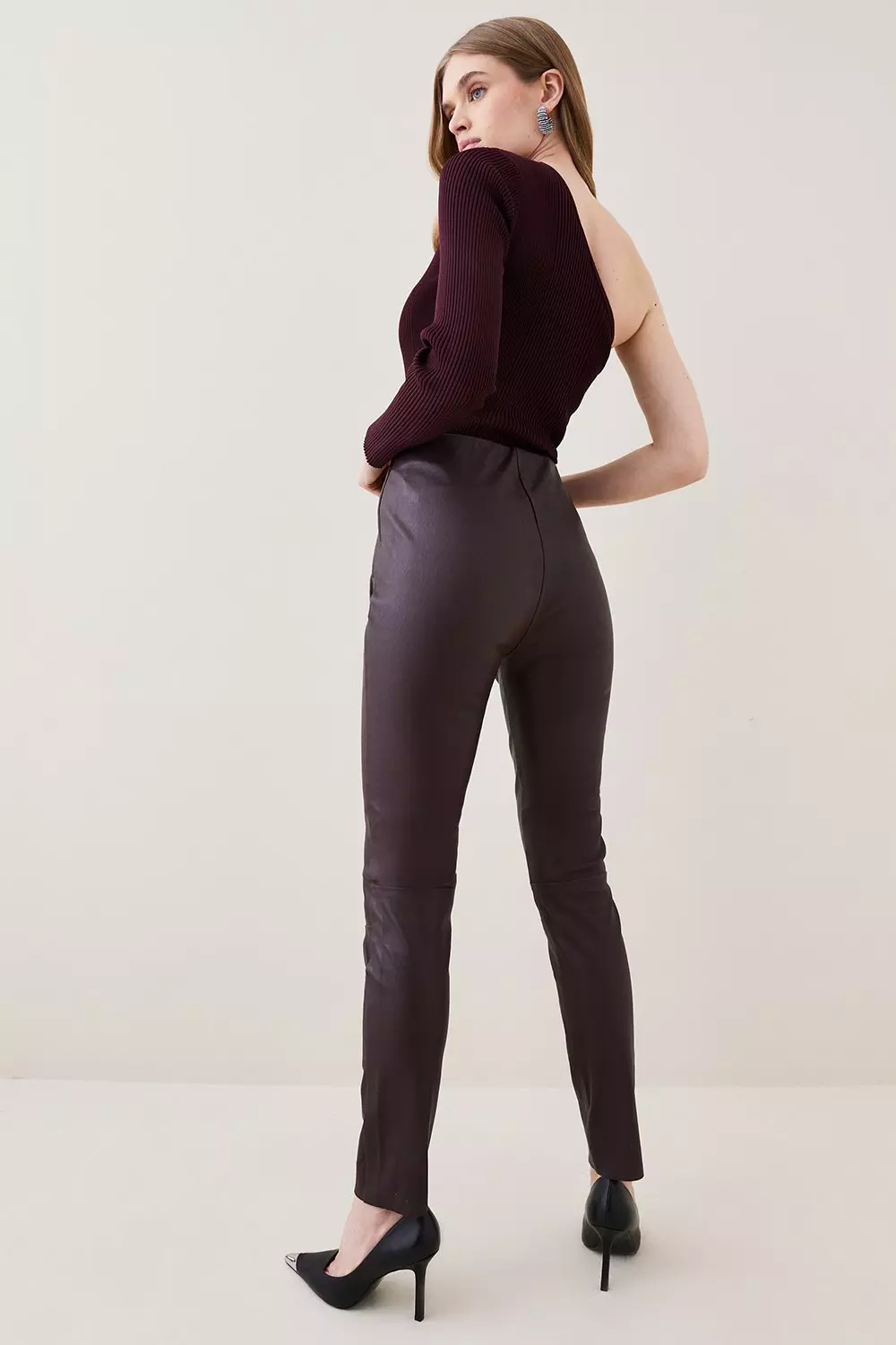 Stretch Leather Legging | Karen Millen