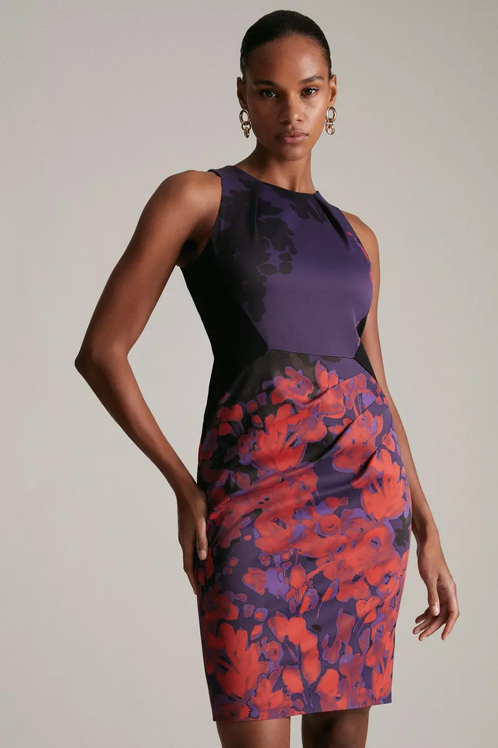 floral stretch dress